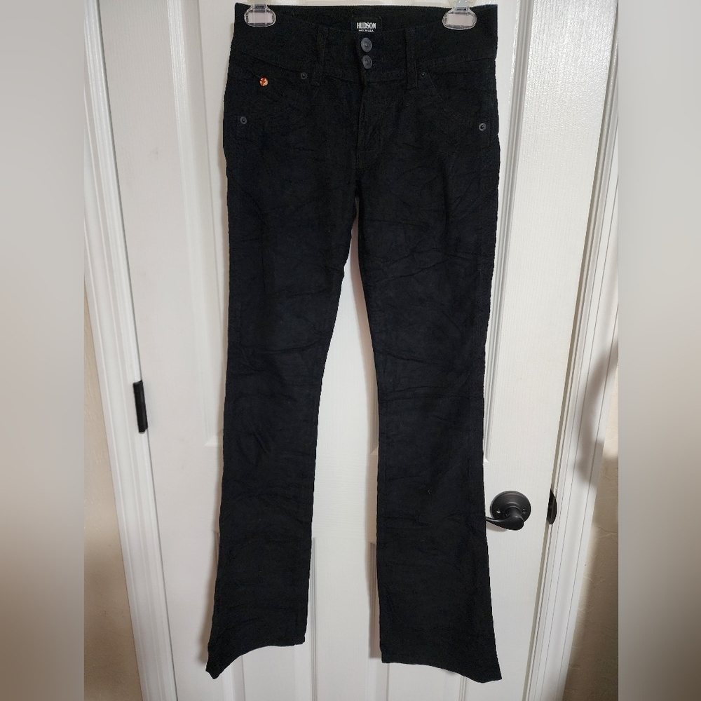 Hudson black corduroy pants  *4328